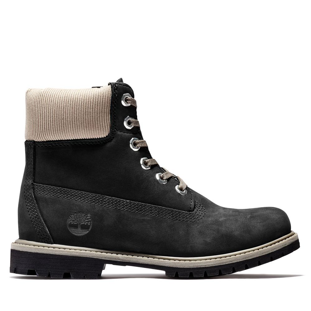 Botas 6-Inch Timberland Argentina Mujer - 6-Inch Premium Waterproof - Negras - EBDQHT-950